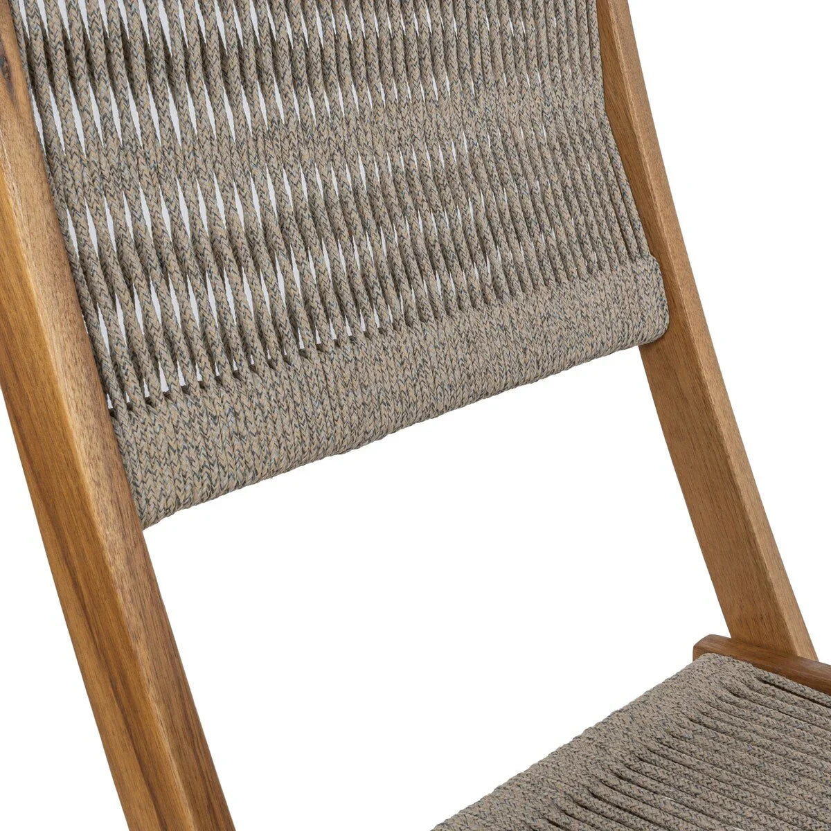 Ensemble bistrot pliant d'extérieur 3 pièces Cadiz Modern Coastal en bois d'acacia, par JONATHAN Y