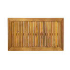 Set da Conversazione per Esterni 4 Posti Nicholson in Legno di Acacia - Teak/Beige - Christopher Knight Home: Set Conversazione per Patio con Cuscini e Tavolino da Caffè