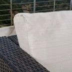 Set conversazione 7 pezzi in vimini Santa Rosa - Marrone scuro/Beige - Christopher Knight Home