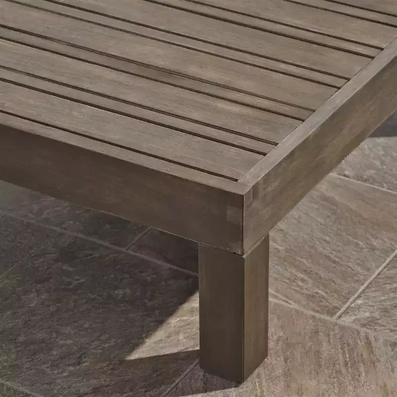 Set Brava da 9 pz. Divano e poltrona club in legno di acacia - Grigio/Grigio scuro - Christopher Knight Home