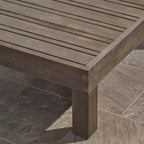 Set Brava da 9 pz. Divano e poltrona club in legno di acacia - Grigio/Grigio scuro - Christopher Knight Home