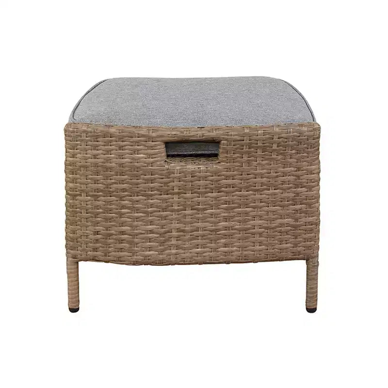 Set da conversazione Kokoli 5 pezzi - Marrone - Alaterre Furniture: Mobili da esterno per patio con cuscini, nessun assemblaggio richiesto