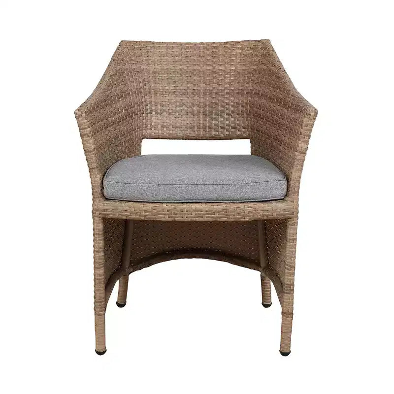 Set da conversazione Kokoli 5 pezzi - Marrone - Alaterre Furniture: Mobili da esterno per patio con cuscini, nessun assemblaggio richiesto