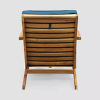 Ensemble de conversation 3 pièces en bois d'acacia Leah : Sièges d'extérieur avec coussins – Christopher Knight Home