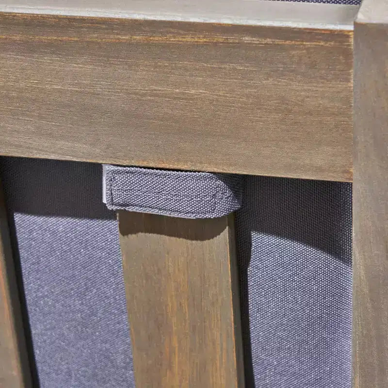 Divano componibile a 7 posti Grenada in acacia - grigio/grigio scuro - Christopher Knight Home