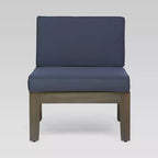 Divano componibile a 7 posti Grenada in acacia - grigio/grigio scuro - Christopher Knight Home