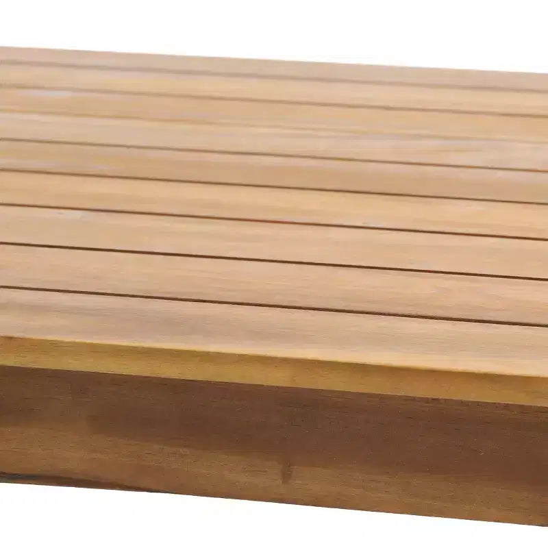 Set da conversazione per patio in legno di acacia Magnolia 5 pz - Teak/Grigio scuro - Christopher Knight Home: Moderno set conversazione resistente all'acqua
