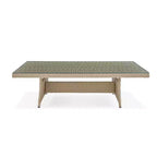 Ensemble de sièges d'angle sectionnels en osier d'extérieur 2 pièces crème Canaan – Meubles Alaterre : Résistant aux intempéries avec table basse
