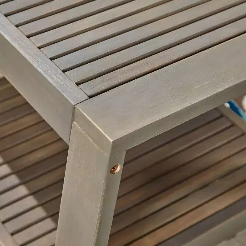 Set da conversazione 2 pezzi Grenada in legno di acacia grigio per patio: resistente alle intemperie con cuscini - Christopher Knight Home