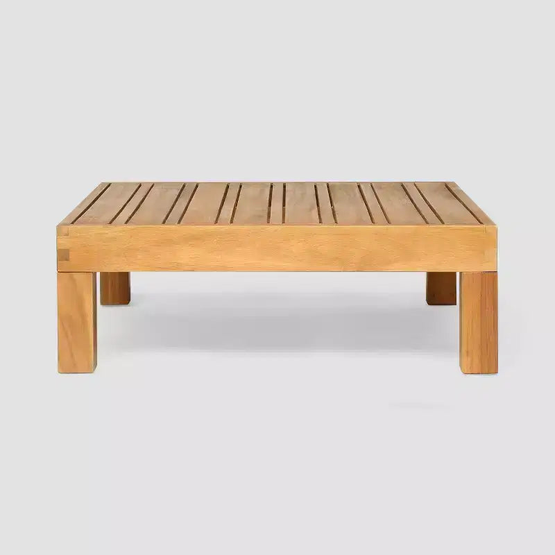 Oana Set 9 Pezzi Divano e Poltrona Club in Legno di Acacia Teak/Beige - Christopher Knight Home: Sezionale da Esterno Modulare, Resistente alle Intemperie