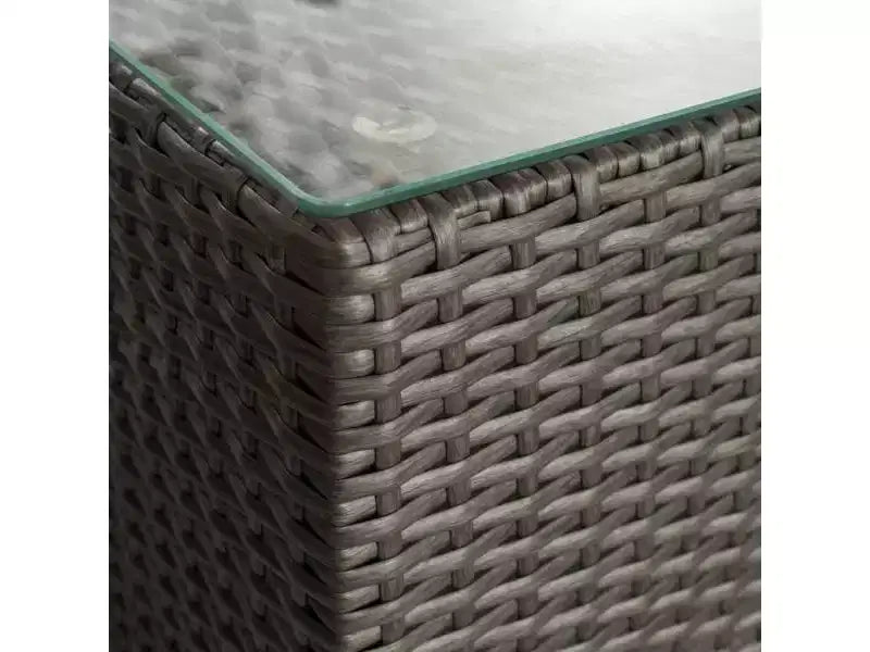 Set da salotto componibile in vimini Santa Rosa 8 pezzi - Grigio/Argento - Christopher Knight Home: Telaio in alluminio, Resistente alle intemperie