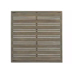 Set 2 Pezzi Divanetto a Due Posti con Bracciolo Sinistro e Tavolino da Caffè in Legno di Acacia per Esterni Oana con Cuscini Grigio/Bianco - Christopher Knight Home