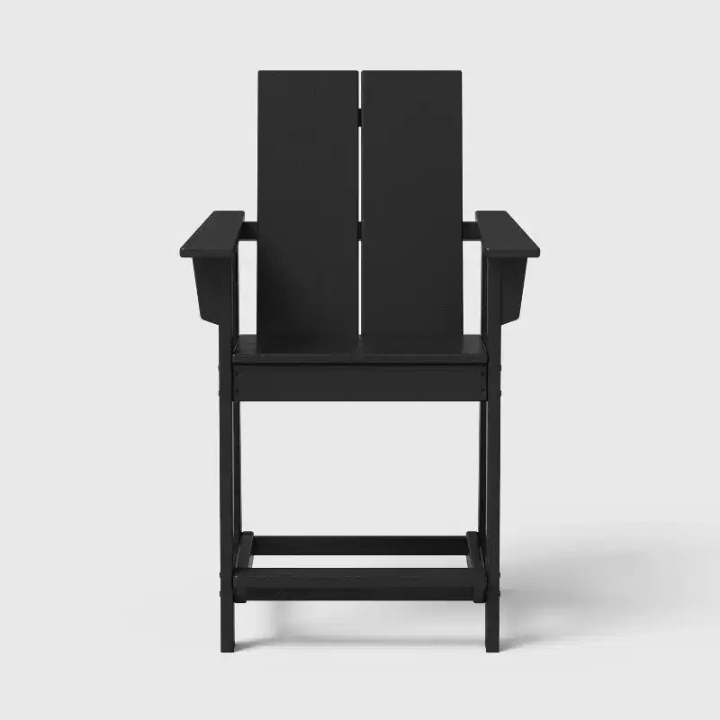 POLYWOOD Moore Set da balcone/patio 3 pezzi, altezza bancone, nero