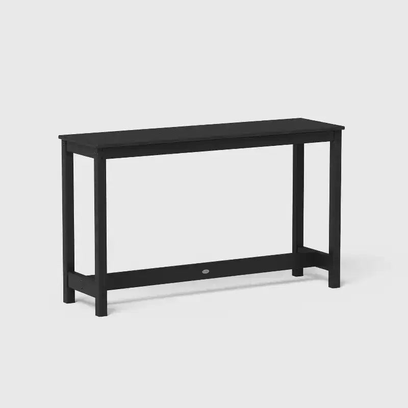 POLYWOOD Moore Set da balcone/patio 3 pezzi, altezza bancone, nero