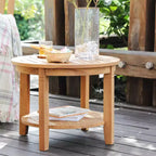 Ensemble de conversation d'extérieur 3 pièces en teck Sonoma Lane Sheldon avec coussins lombaires – Résistant aux intempéries, en polycorde tressée, structure en teck massif
