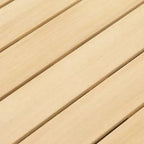 Greemotion Ensemble de Meubles d'Extérieur Courbés 5 Pièces Barbuda avec Tables de Rangement en Bois de Teck Marron : Salon de Jardin Résistant aux UV et à la Rouille