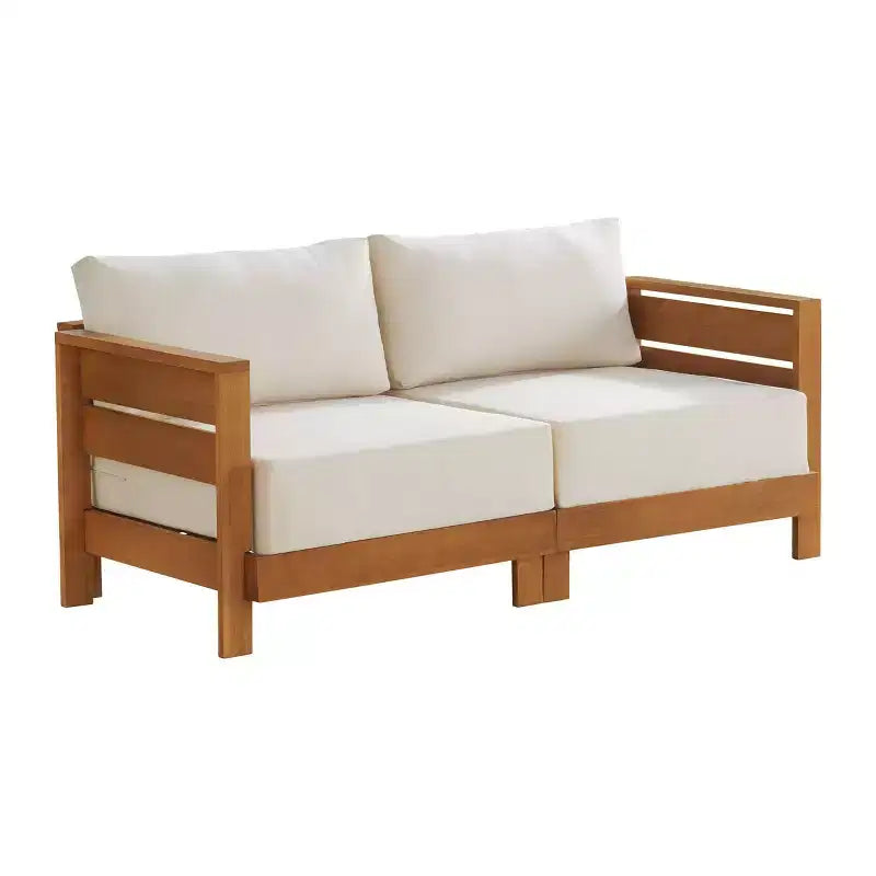 Alaterre Furniture Set da 2 mobili da esterno resistenti alle intemperie Barton con divano e tavolino da caffè