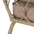 Divanetto e tavolino da caffè 2 pz Bruce Outdoor Wicker: Ispirazione boho, resistente ai raggi UV e alle intemperie - Christopher Knight Home