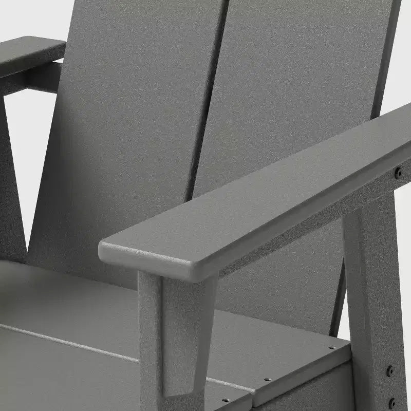 Set salotto da balcone POLYWOOD Moore a 3 pezzi, grigio ardesia