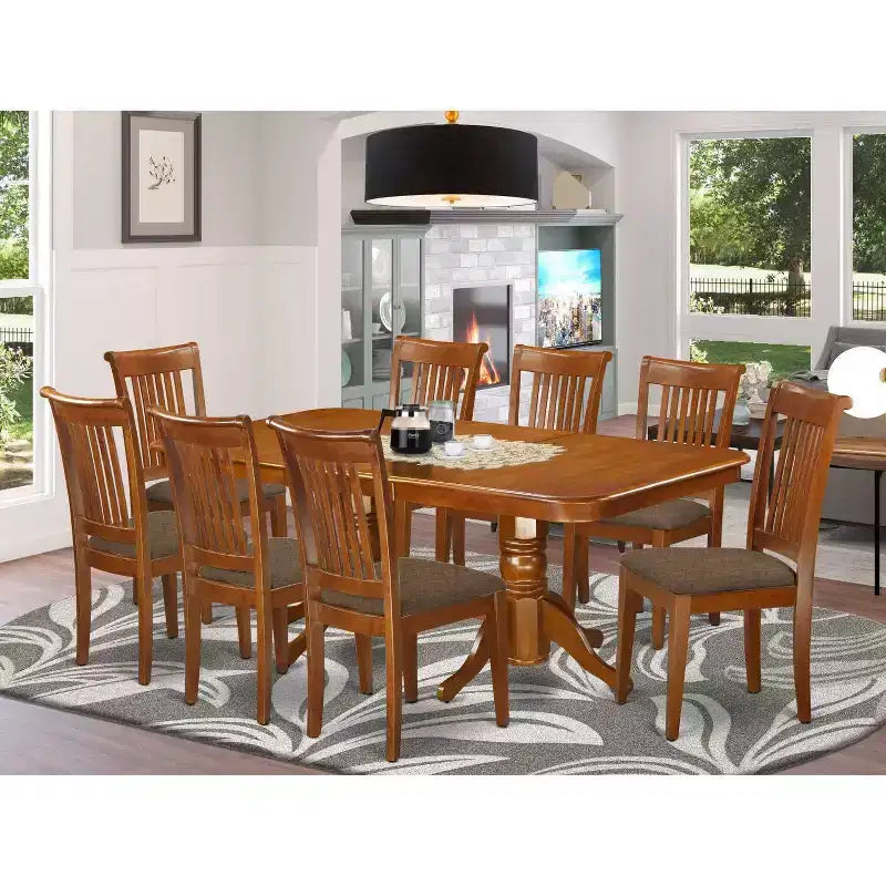 Set sala da pranzo tavolo e sedie in legno massello artigianale con prolunga