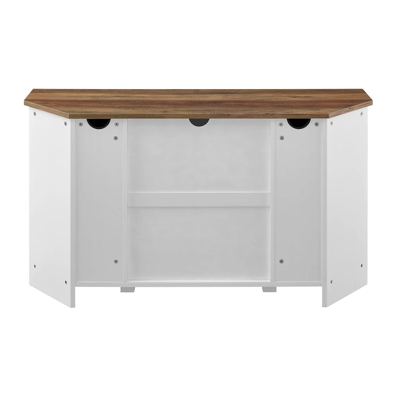 Mobile TV ad angolo con porta scorrevole Middlebrook da 52 pollici