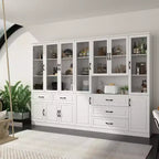 Famapy Armadio Combinato Grande con Ante in Vetro, Armadi Modulari