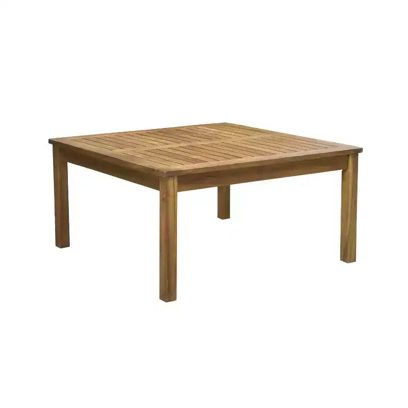 Set da conversazione componibile a U GDFStudio Abena da esterno a 8 posti in legno di acacia con cuscini