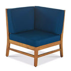 GDFStudio Abena - Canapé d'angle d'extérieur 9 places en acacia avec coussins