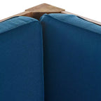 GDFStudio Abena - Canapé d'angle d'extérieur 9 places en acacia avec coussins
