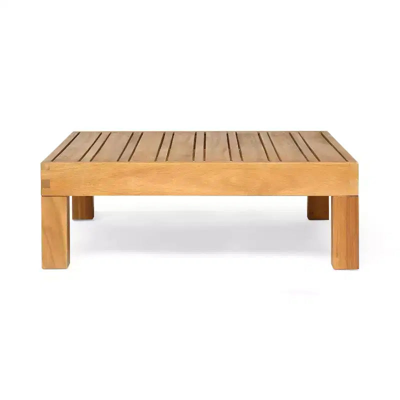 Christopher Knight Home Cascada, set divano sezionale a 7 posti in legno di acacia da esterno con cuscini