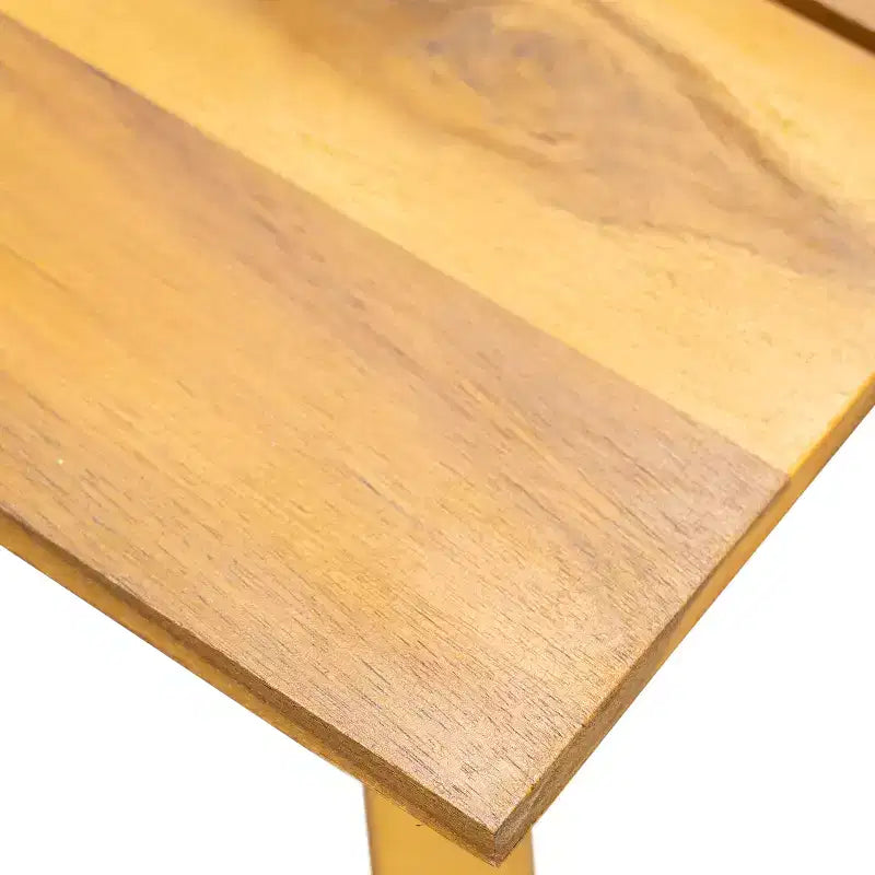 Christopher Knight Home Fawn Set Divanetto e Tavolino Moderno da Esterno in Legno di Acacia, Beige/Teak