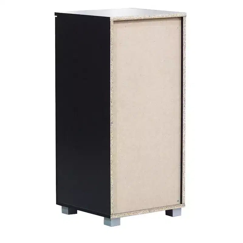 Kings Brand Furniture - Mobile Credenza Accentata con Vetrina e Anta in Vetro per Soggiorno, Camera da Leto, Cucina, Ufficio e Ingresso