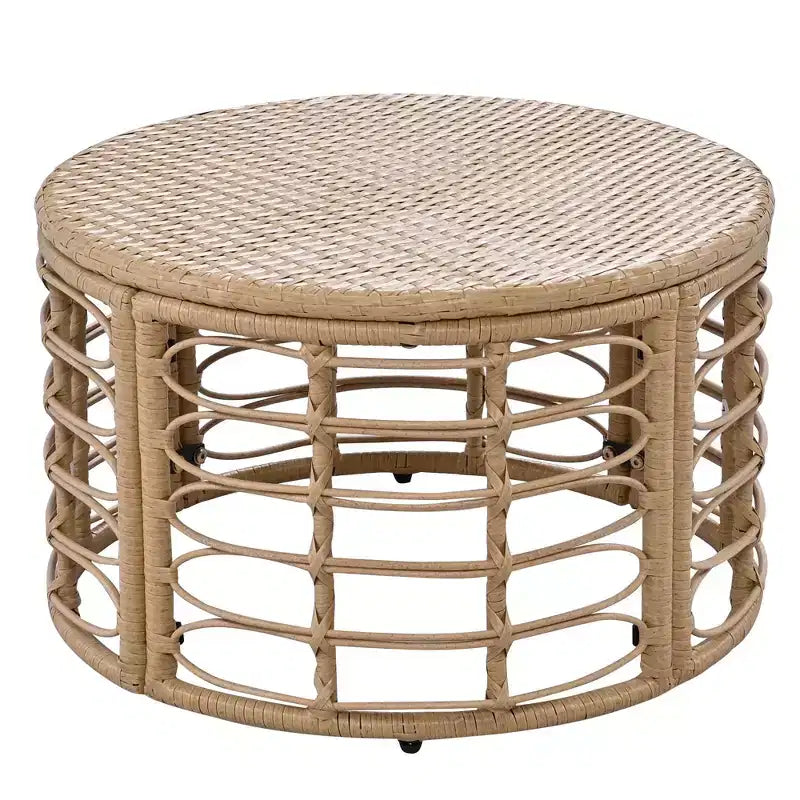Whisen Set Divano Sezionale da Esterno in Rattan Resistente alle Intemperie, Divano da Giardino con Cuscini Spessi e Guanciali, Set Conversazione Combinabili Liberamente