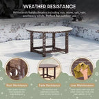 WestinTrends Malibu Set di 5 Pezzi da Giardino per Bambini con Tavolo Rotondo e Sedie in HDPE