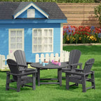 WestinTrends Malibu Set di 5 Pezzi da Giardino per Bambini con Tavolo Rotondo e Sedie in HDPE