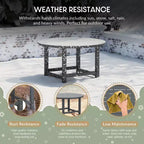 WestinTrends Malibu Set di 5 Pezzi da Giardino per Bambini con Tavolo Rotondo e Sedie in HDPE