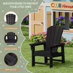 WestinTrends Malibu Set di 5 Pezzi da Giardino per Bambini con Tavolo Rotondo e Sedie in HDPE