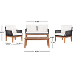 Winslo Salotto 4 Pezzi - Interno/Esterno - PAT7075 - Safavieh
