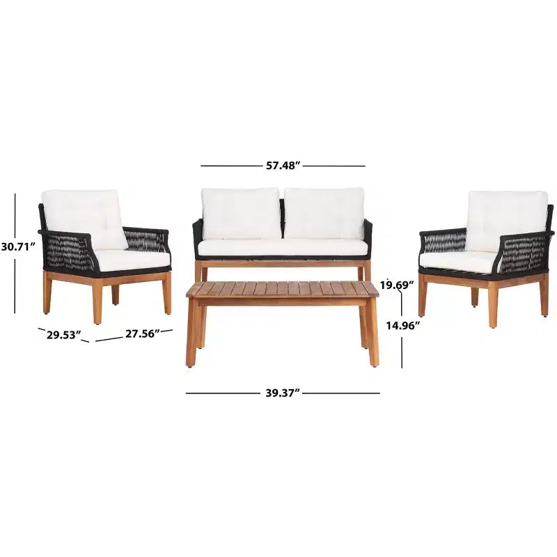 Winslo Salotto 4 Pezzi - Interno/Esterno - PAT7075 - Safavieh