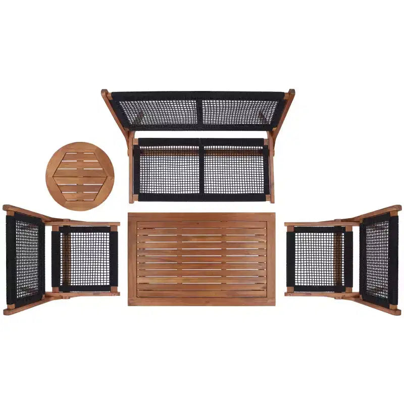 Kobina Set da Salotto 5 Pezzi - Interno/Esterno - PAT7314 - Safavieh