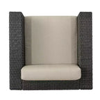 Christopher Knight Home Maaroaro Set da Esterno in Vimini 5 Pezzi con Poltrone Girevoli e Braciere con Cuscini, Marrone/Beige