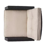 Christopher Knight Home Malvern Set Soggiorno da Esterno 5 Pezzi con Poltrone e Braciere in Vimini con Cuscini