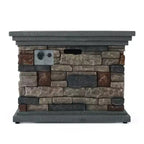 Christopher Knight Home Malvern Set Soggiorno da Esterno 5 Pezzi con Poltrone e Braciere in Vimini con Cuscini