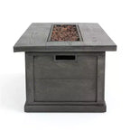 Set chiacchierata Christopher Knight Home Lucia per esterni in vimini e ferro con 4 posti e braciere