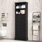 Armadietto verticale con cassetti e ripiani regolabili per bagno, studio, ufficio e interni