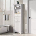 Armadietto verticale con cassetti e ripiani regolabili per bagno, studio, ufficio e interni