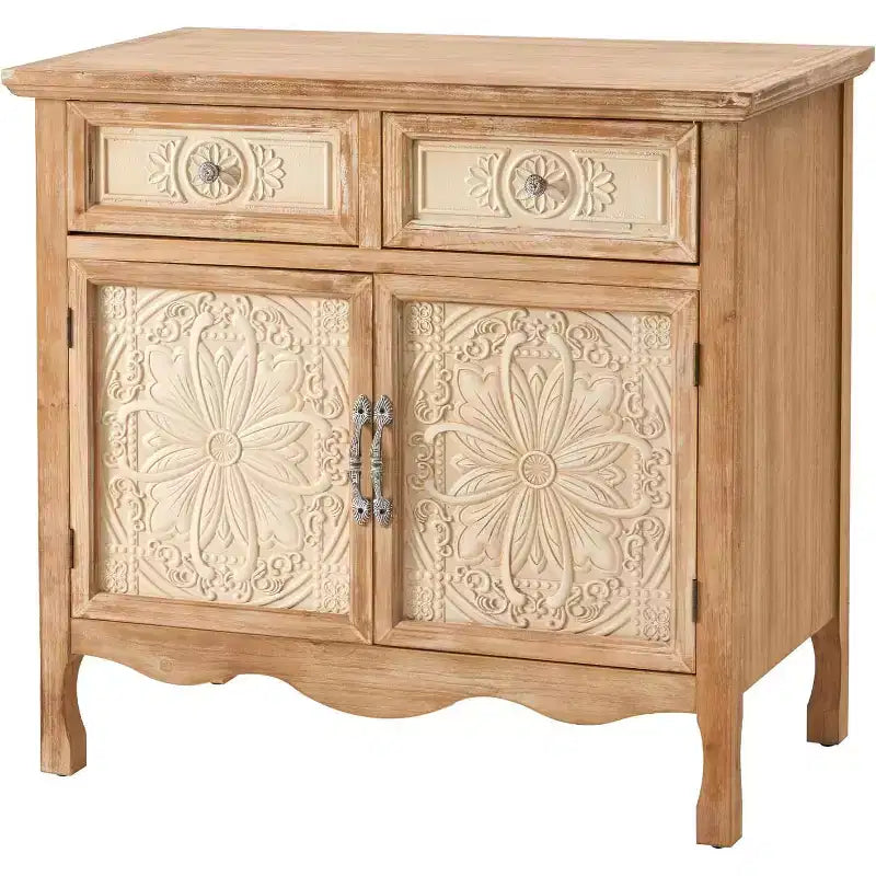 Credenza con cassetti e ante Heynemo, mobile da cucina, credenza a buffet, organizer in legno