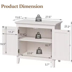 Mobile contenitore Heynemo, mobile credenza da cucina con ante in rattan, mobile buffet di design con ripiani regolabili