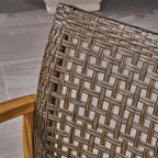 Set Divano a 3 Posti e Tavolino da Caffè da Esterno Christopher Knight Home Sewell in Legno di Acacia e Vimini