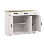 Credenza in Stile Rustico: 3 Ante, 3 Cassetti, Perfetta per la Sala da Pranzo